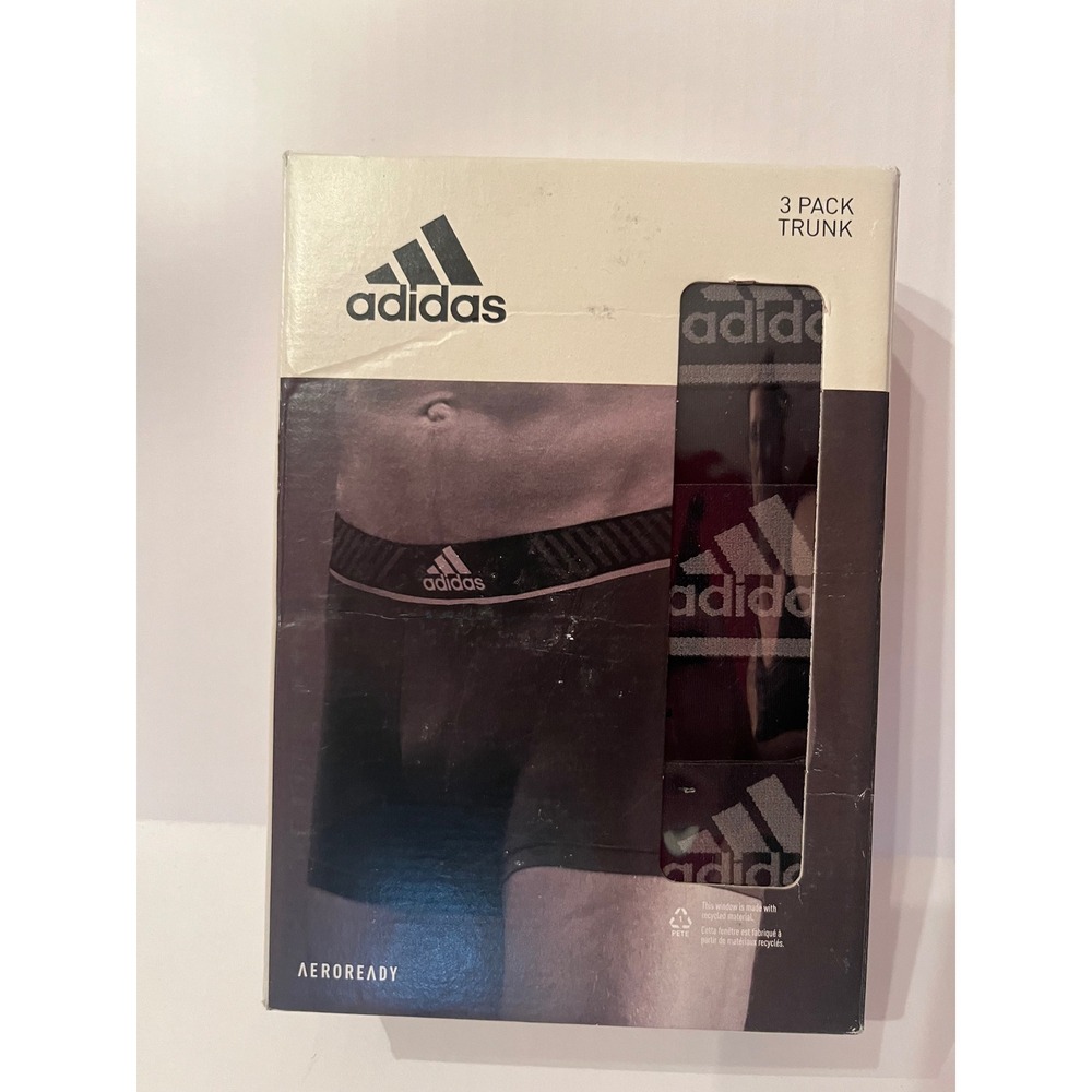 Adidas 3 Pack Active Micro Flex ECO Boxer Trunks Black Size XL 40-42